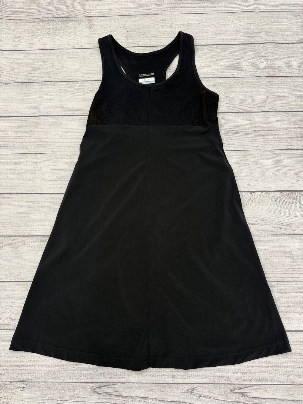 Columbia Black Omni-Wick Racerback Athletic Dress Size Medium